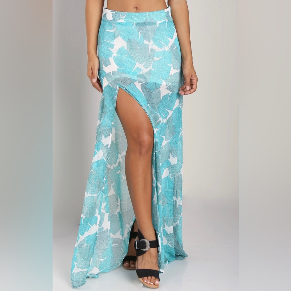 Show me your mumu Mick slit Maxi Skirt